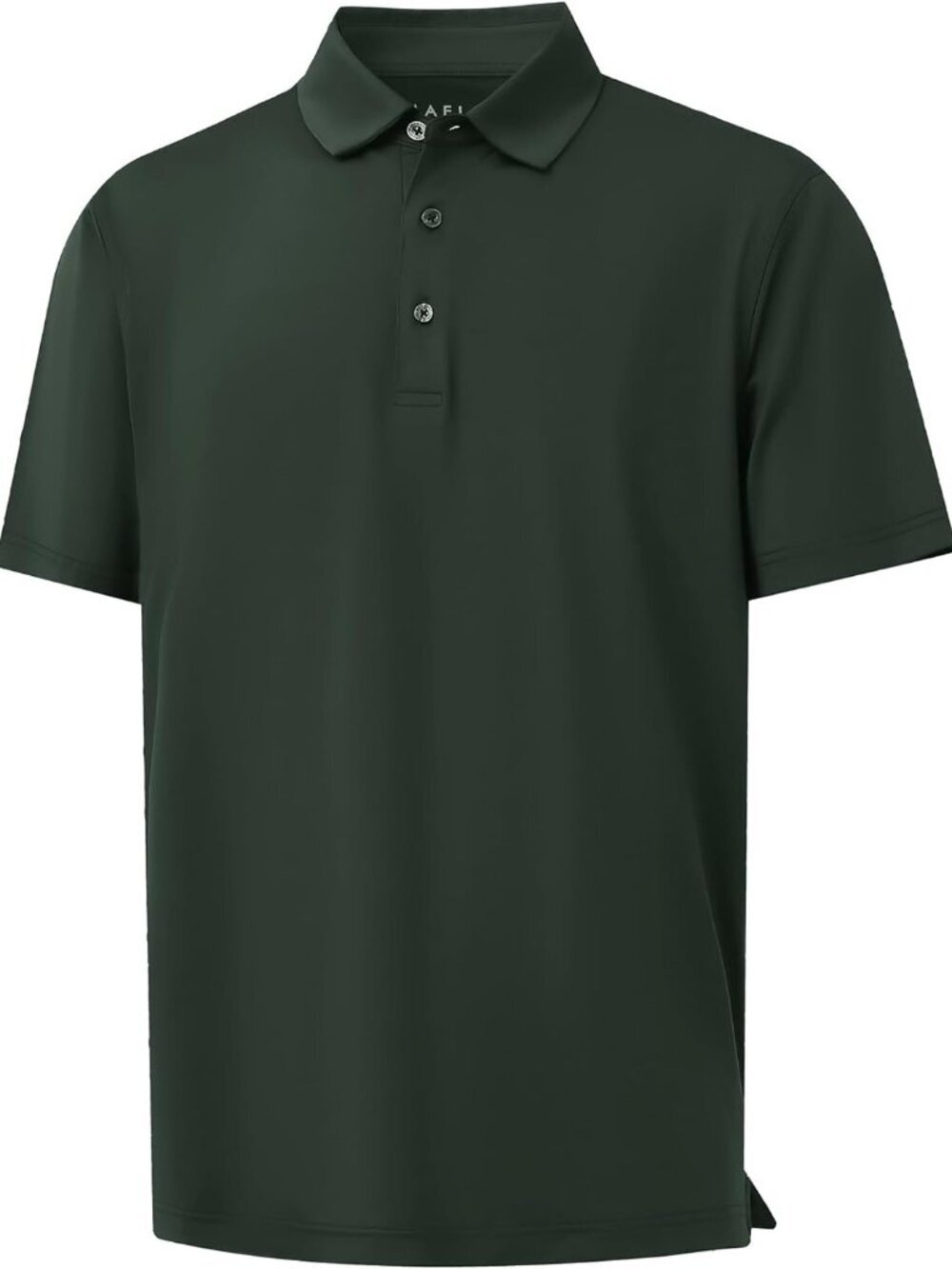 Men B- Olive Green Dry Fit Polo Shirt Color Block Chest Print Moisture Wick